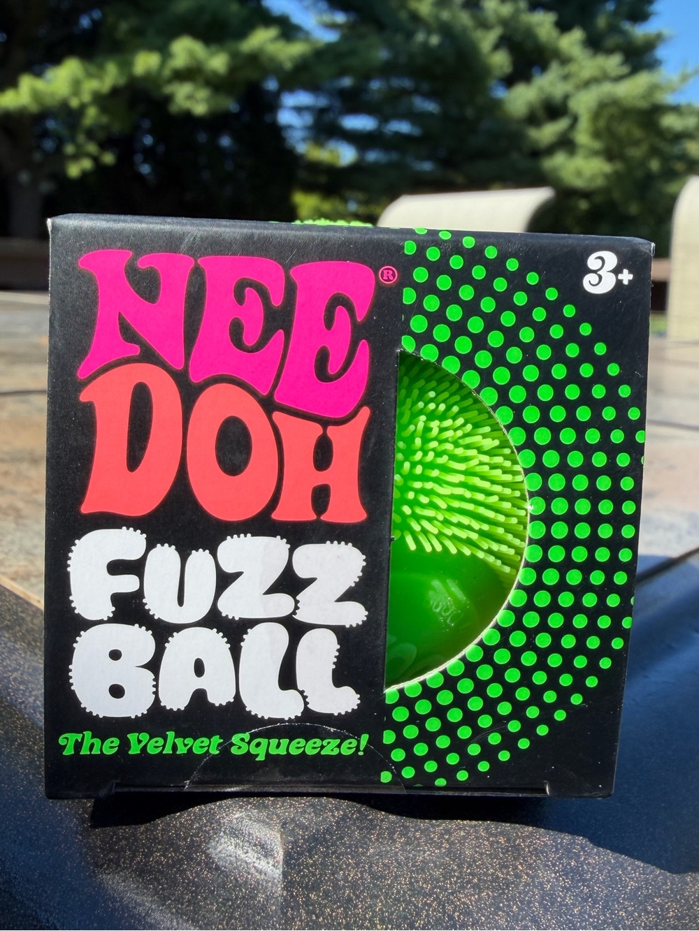 NeeDoh Fuzz Ball- Green *RARE*